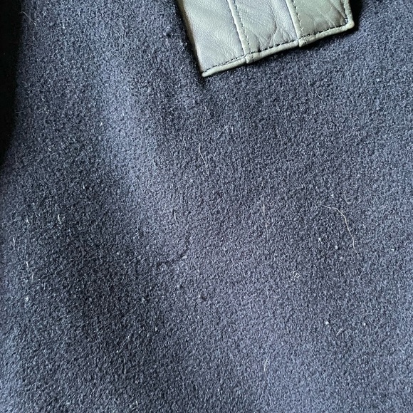 ❌Mackage Designer Navy Blue Belted Wool Coat - Picture 5 of 12